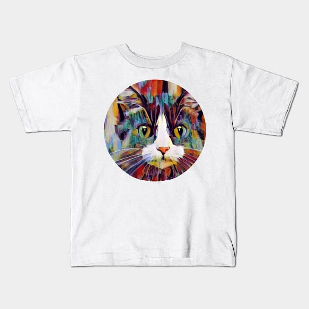 Fun floppy cat Kids T-Shirt by GoranDesign